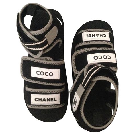 sandales scratch chanel|chanel kid sandals.